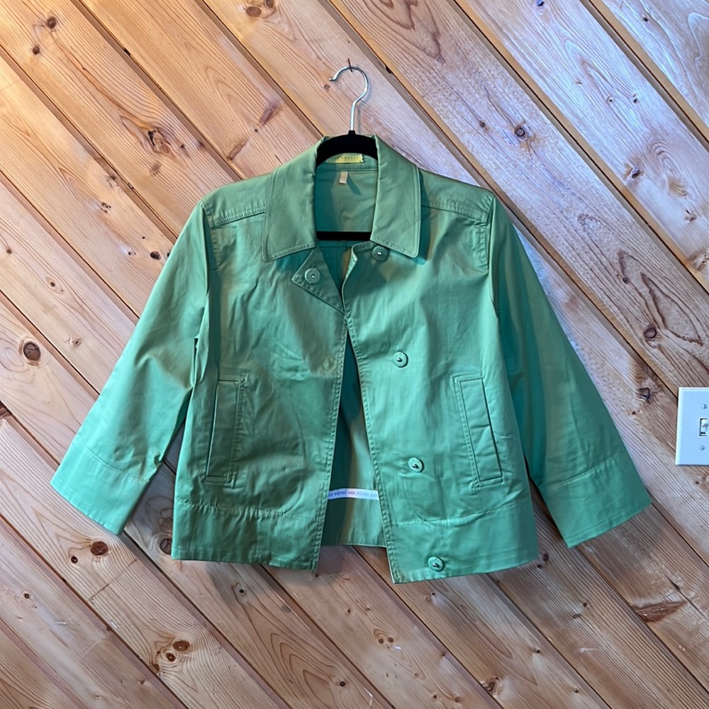 EUC Jack Rogers Grass Green Cropped Jacket